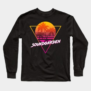 Soundgarden - Proud Name Retro 80s Sunset Aesthetic Design Long Sleeve T-Shirt